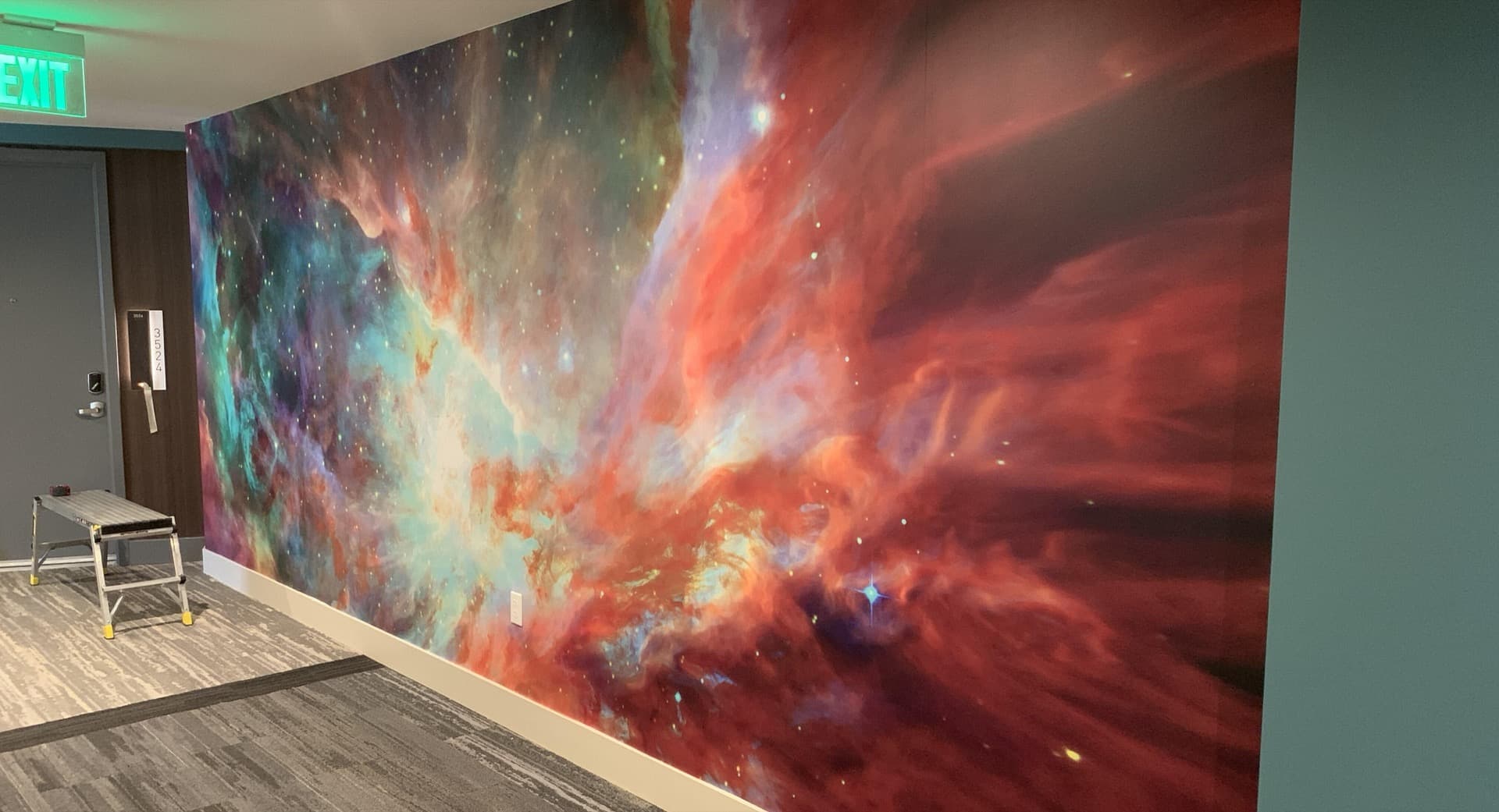 Large format printing production at Focus Graphics facility
