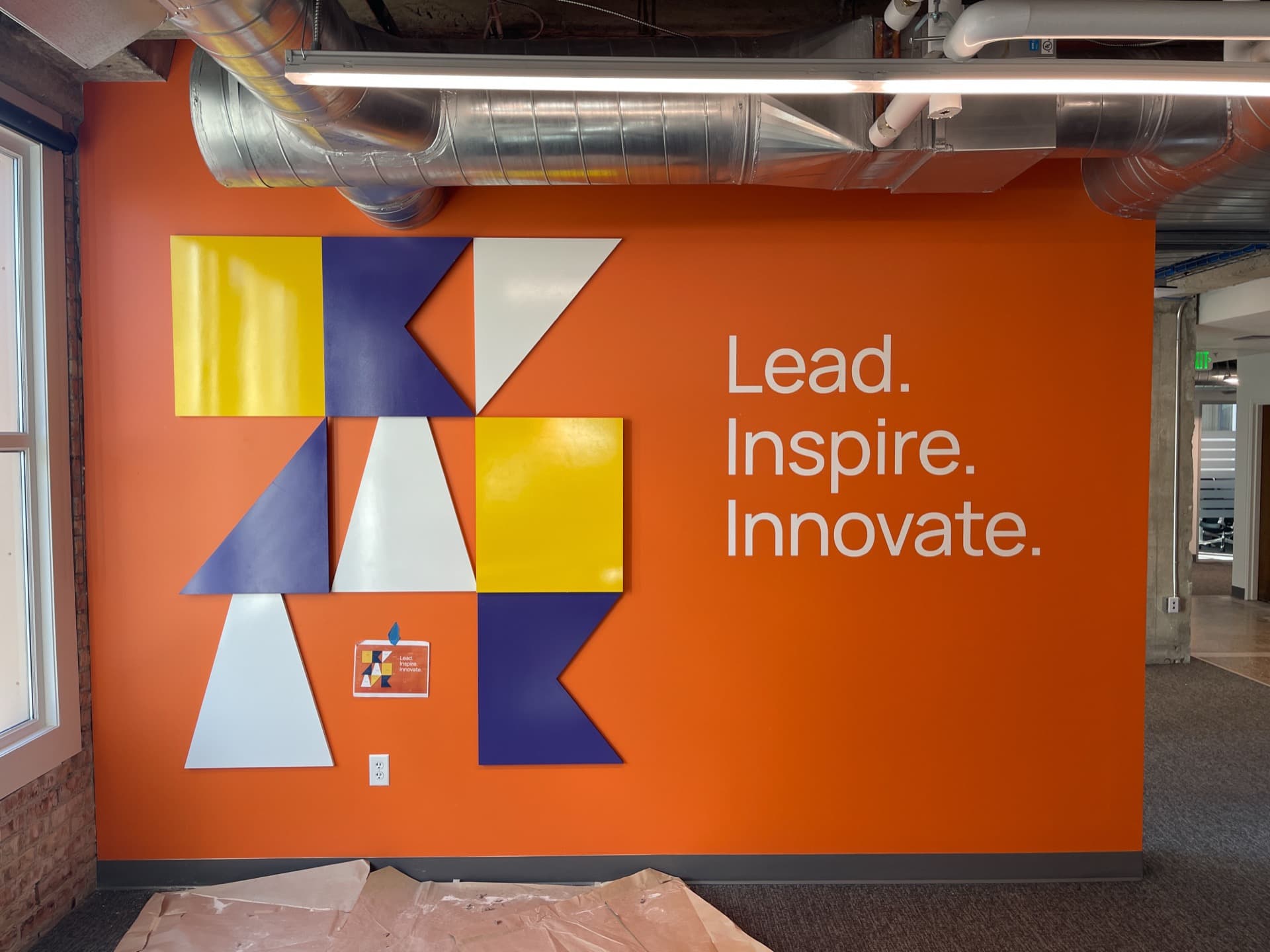 Lobby Logos, Mission Walls, and 3D Branding